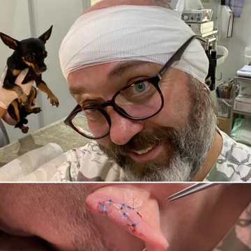One of the doctors after treating a patient