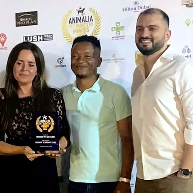 Dr Furkan with colleagues at the Animalia Pet Industry Awards 2022