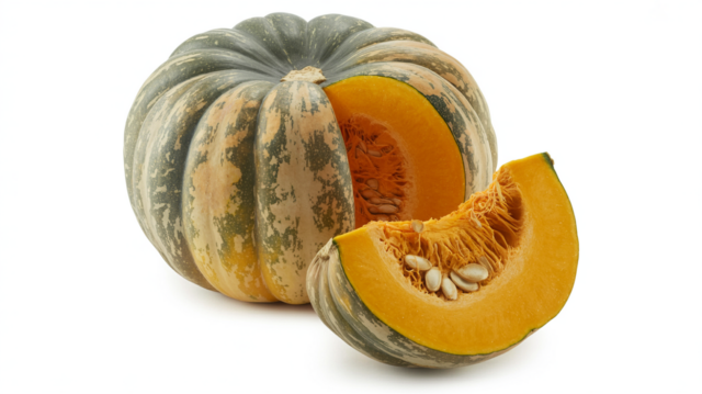 a photo of a pumpkin on white background